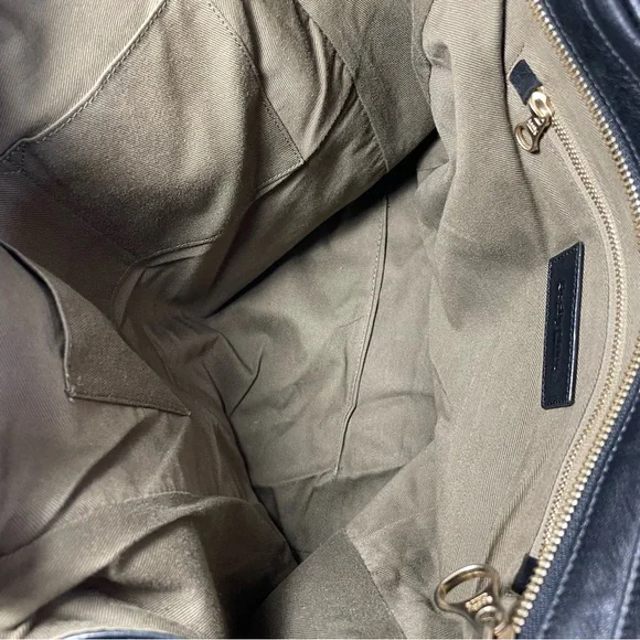 See By Chloe Black Leather Zipper Tote Bag - Picture 15 of 17